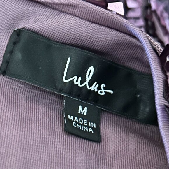 Lulu's NWT All Over Sequin BodyCon Mini Dress Backless V Neck Size Medium Party - Picture 8 of 16